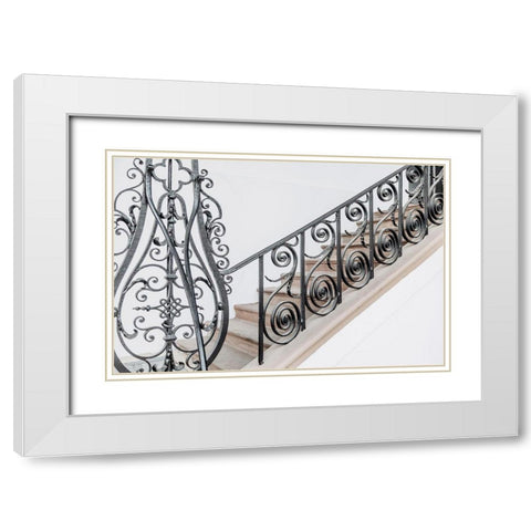 Step into Beautiful White Modern Wood Framed Art Print with Double Matting by Rigsby, Jennifer