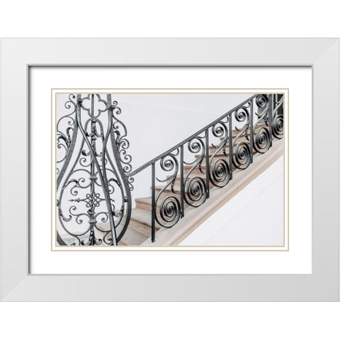 Step into Beautiful White Modern Wood Framed Art Print with Double Matting by Rigsby, Jennifer