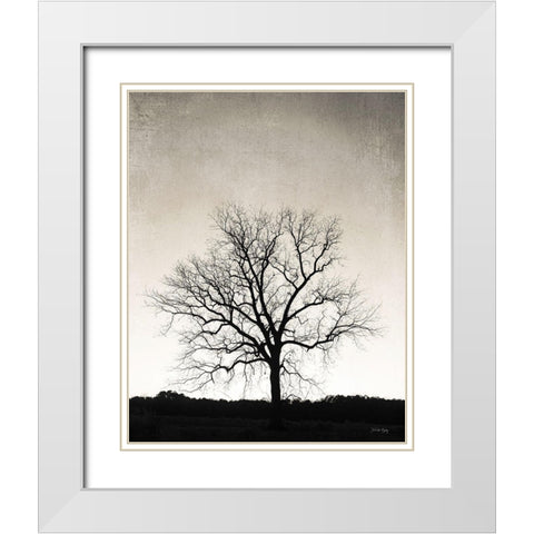 Under Heaven White Modern Wood Framed Art Print with Double Matting by Rigsby, Jennifer