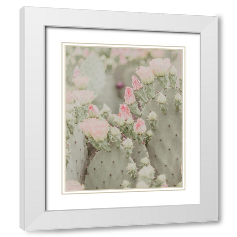 Blooms Abound I White Modern Wood Framed Art Print with Double Matting by Rigsby, Jennifer