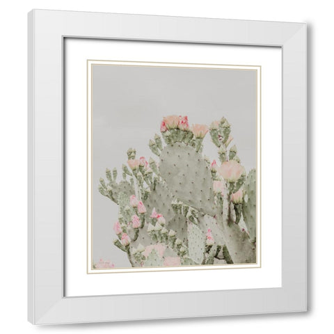 Blooms Abound II White Modern Wood Framed Art Print with Double Matting by Rigsby, Jennifer