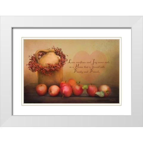 Family and Friends White Modern Wood Framed Art Print with Double Matting by Vieira, Robin-Lee