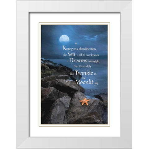 The Dream White Modern Wood Framed Art Print with Double Matting by Vieira, Robin-Lee