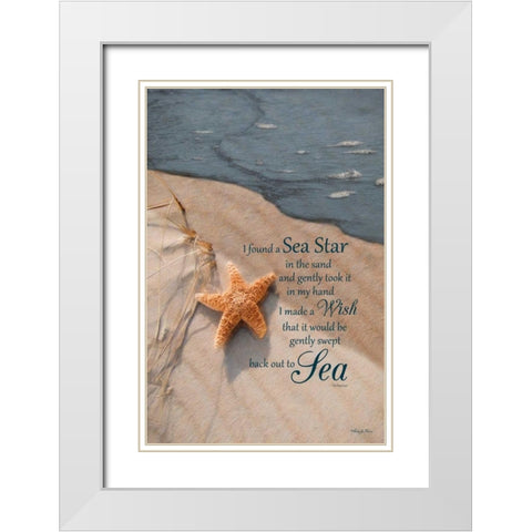 The Wish White Modern Wood Framed Art Print with Double Matting by Vieira, Robin-Lee