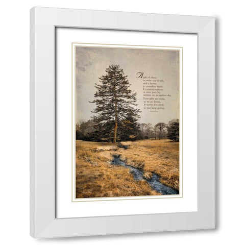 Ode to Trees White Modern Wood Framed Art Print with Double Matting by Vieira, Robin-Lee