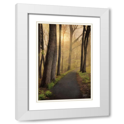 After the Rain White Modern Wood Framed Art Print with Double Matting by Vieira, Robin-Lee