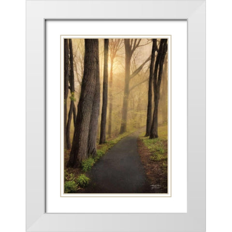 After the Rain White Modern Wood Framed Art Print with Double Matting by Vieira, Robin-Lee