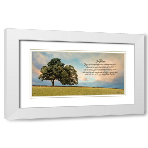 Life Together White Modern Wood Framed Art Print with Double Matting by Vieira, Robin-Lee