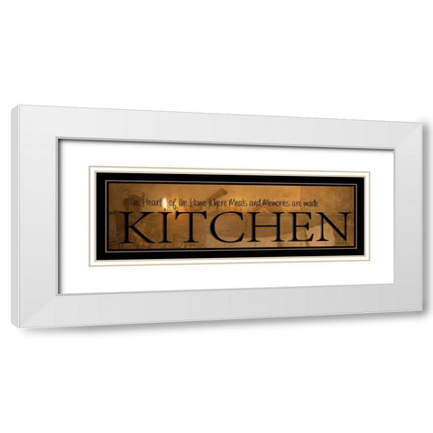 Kitchen White Modern Wood Framed Art Print with Double Matting by Vieira, Robin-Lee