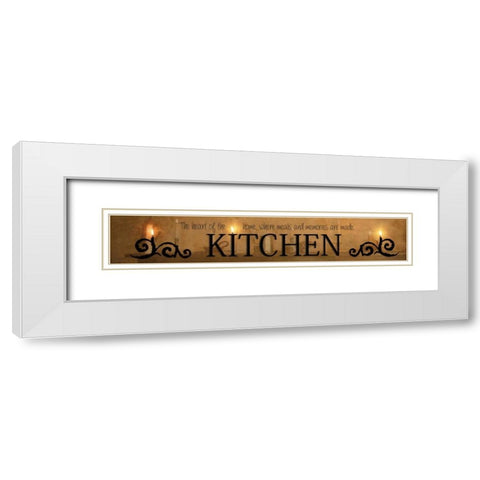 Kitchen White Modern Wood Framed Art Print with Double Matting by Vieira, Robin-Lee