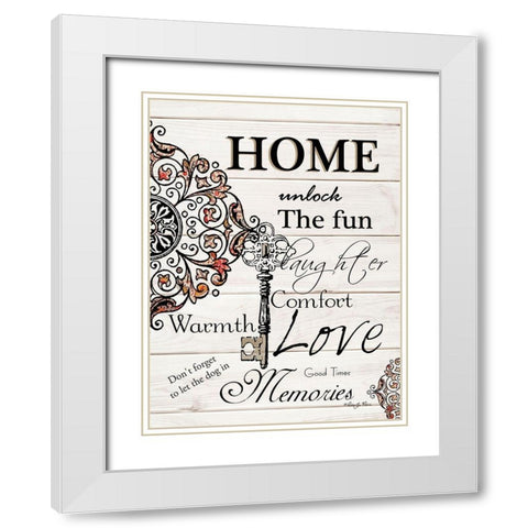Home White Modern Wood Framed Art Print with Double Matting by Vieira, Robin-Lee
