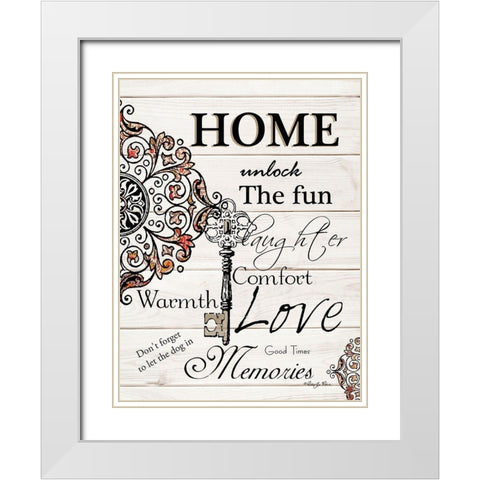 Home White Modern Wood Framed Art Print with Double Matting by Vieira, Robin-Lee