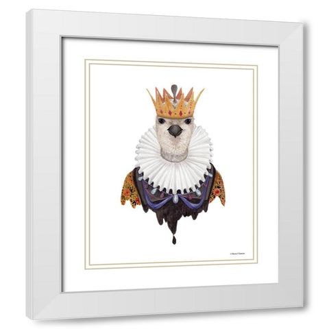 Qual Queen White Modern Wood Framed Art Print with Double Matting by Nieman, Rachel