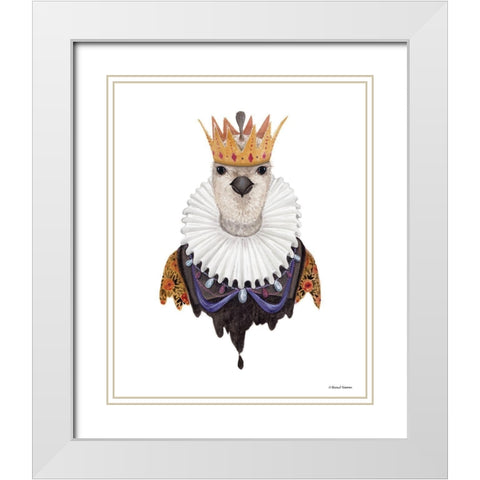Qual Queen White Modern Wood Framed Art Print with Double Matting by Nieman, Rachel