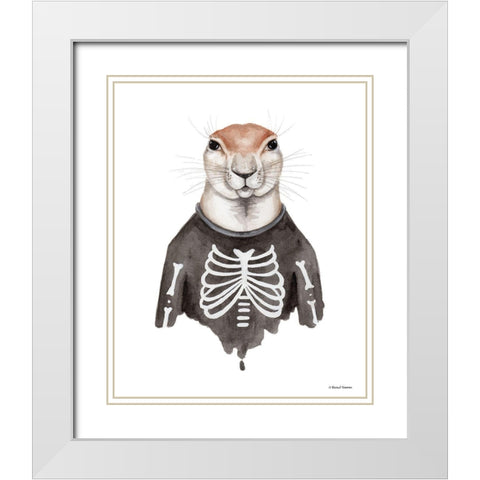 Xerus in an Xray Shirt White Modern Wood Framed Art Print with Double Matting by Nieman, Rachel