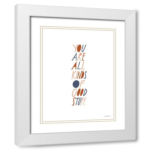 Good Stuff White Modern Wood Framed Art Print with Double Matting by Nieman, Rachel