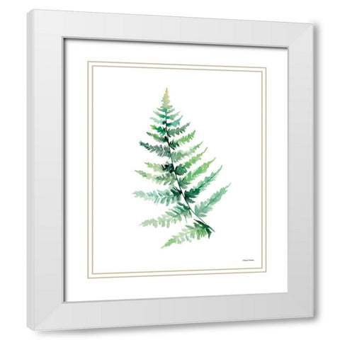 Watercolor Botanical III White Modern Wood Framed Art Print with Double Matting by Nieman, Rachel