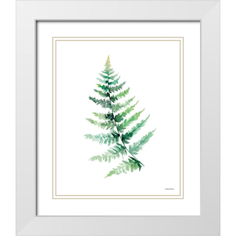 Watercolor Botanical III White Modern Wood Framed Art Print with Double Matting by Nieman, Rachel
