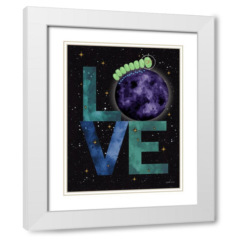 Caterpillar Adventure 2 White Modern Wood Framed Art Print with Double Matting by Nieman, Rachel