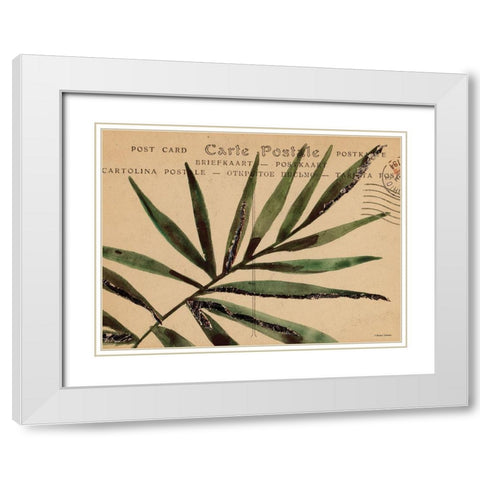 Postcard Painting 1 White Modern Wood Framed Art Print with Double Matting by Nieman, Rachel