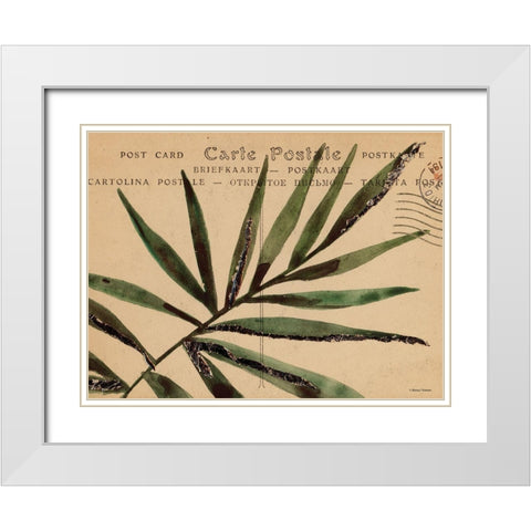 Postcard Painting 1 White Modern Wood Framed Art Print with Double Matting by Nieman, Rachel