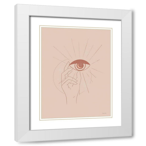 Its All in the Eyes of the Beholder White Modern Wood Framed Art Print with Double Matting by Nieman, Rachel