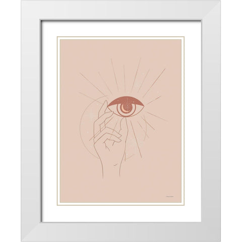 Its All in the Eyes of the Beholder White Modern Wood Framed Art Print with Double Matting by Nieman, Rachel