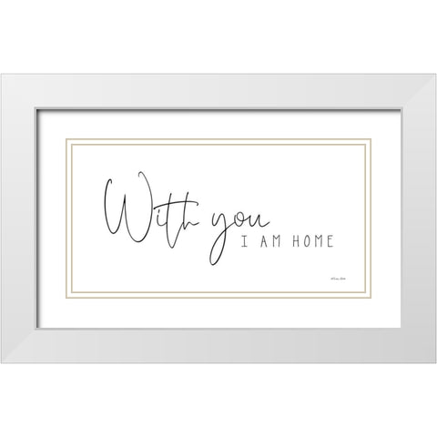 With You White Modern Wood Framed Art Print with Double Matting by Ball, Susan