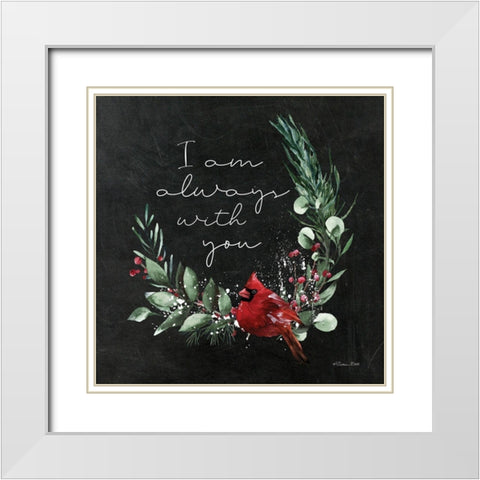 I Am Always With You   White Modern Wood Framed Art Print with Double Matting by Ball, Susan