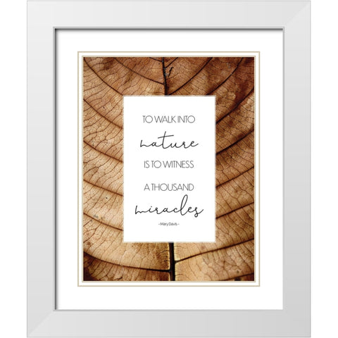 A Thousand Miracles White Modern Wood Framed Art Print with Double Matting by Ball, Susan