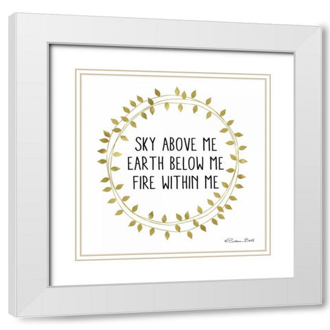 Sky Above Me White Modern Wood Framed Art Print with Double Matting by Ball, Susan