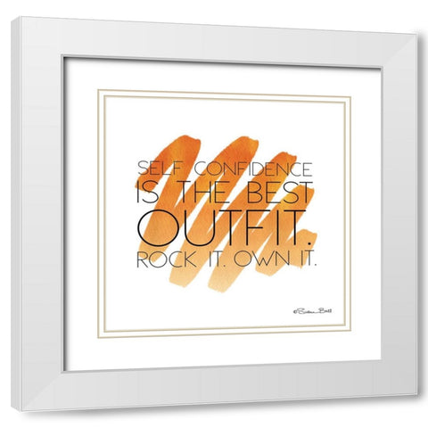 Best Outfit White Modern Wood Framed Art Print with Double Matting by Ball, Susan