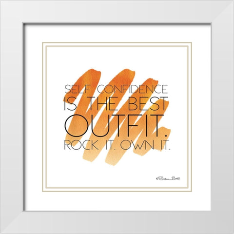 Best Outfit White Modern Wood Framed Art Print with Double Matting by Ball, Susan