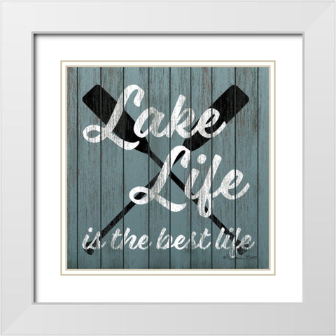 Lake Life  White Modern Wood Framed Art Print with Double Matting by Ball, Susan