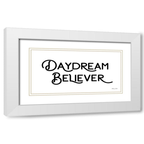Daydream Believer White Modern Wood Framed Art Print with Double Matting by Ball, Susan