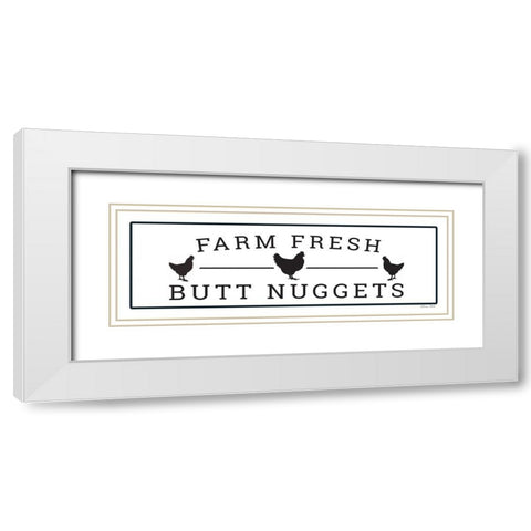 Farm Fresh White Modern Wood Framed Art Print with Double Matting by Ball, Susan