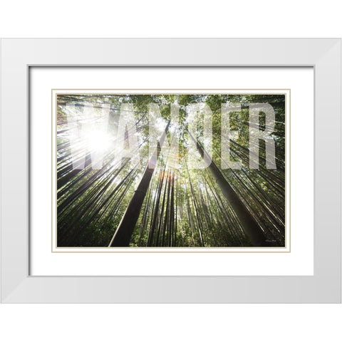 Wander White Modern Wood Framed Art Print with Double Matting by Ball, Susan