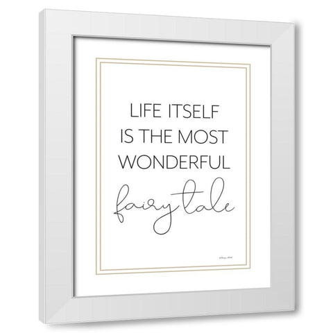 Fairy Tale White Modern Wood Framed Art Print with Double Matting by Ball, Susan