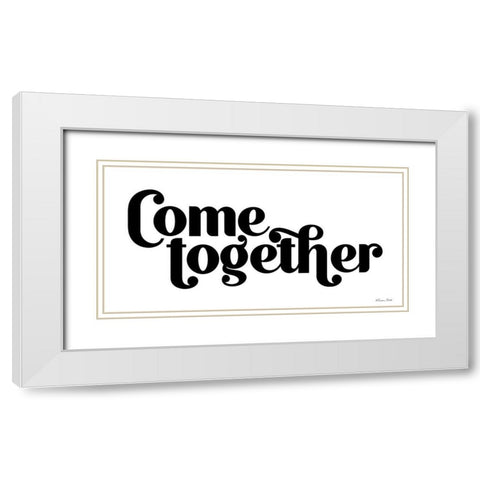 Come Together White Modern Wood Framed Art Print with Double Matting by Ball, Susan