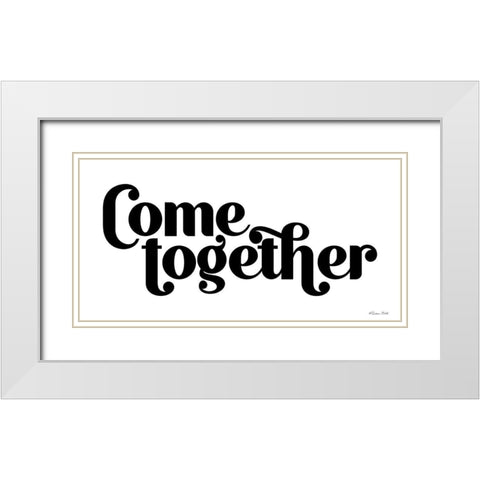 Come Together White Modern Wood Framed Art Print with Double Matting by Ball, Susan