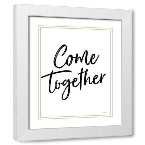 Come Together White Modern Wood Framed Art Print with Double Matting by Ball, Susan