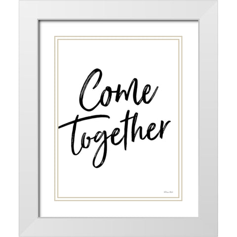 Come Together White Modern Wood Framed Art Print with Double Matting by Ball, Susan