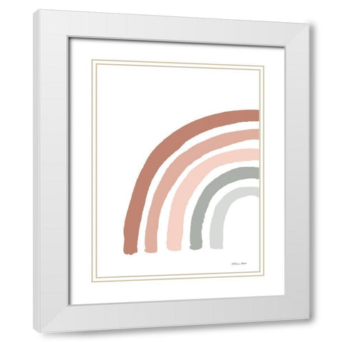 Desert Rainbow 1 White Modern Wood Framed Art Print with Double Matting by Ball, Susan