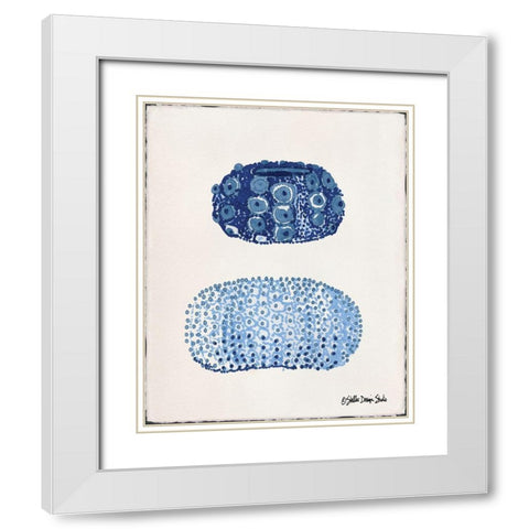 From the Sea 1 White Modern Wood Framed Art Print with Double Matting by Stellar Design Studio