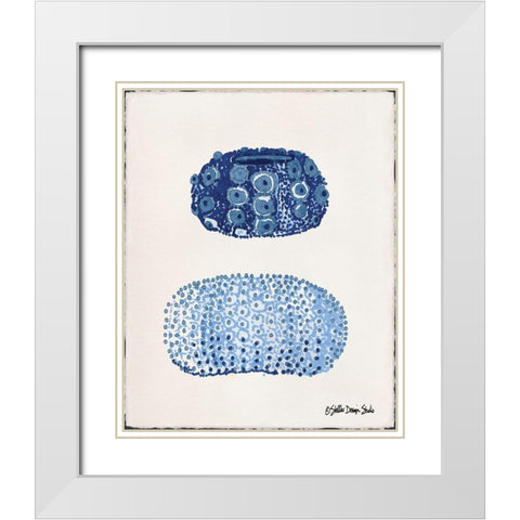 From the Sea 1 White Modern Wood Framed Art Print with Double Matting by Stellar Design Studio