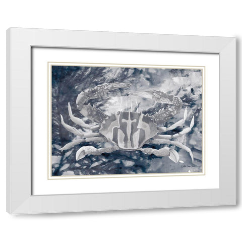 Ocean Collection 5 White Modern Wood Framed Art Print with Double Matting by Stellar Design Studio
