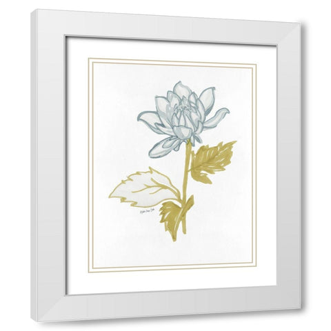 Countryside Bloom 1   White Modern Wood Framed Art Print with Double Matting by Stellar Design Studio