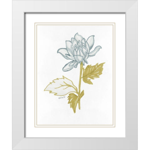 Countryside Bloom 1   White Modern Wood Framed Art Print with Double Matting by Stellar Design Studio