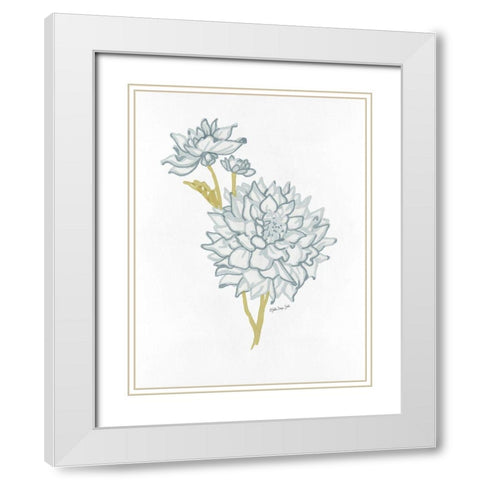 Countryside Bloom 2   White Modern Wood Framed Art Print with Double Matting by Stellar Design Studio