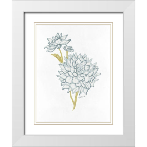 Countryside Bloom 2   White Modern Wood Framed Art Print with Double Matting by Stellar Design Studio